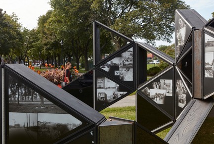 Press kit | 1102-04 - Press release | 9 Unusual Moments - Architecturama - Landscape Architecture -  1 — LAPS<br><span lang="EN-CA"></span>Visual, sound and light installation with a memory related theme<br><br>Official programming for the 375th&nbsp;anniversary of Montreal<br>---<br>location :&nbsp;Montreal (Qc) 2017client :&nbsp;Arrondissement Rosemont&nbsp;–&nbsp;La Petite-Patrie<br>team :&nbsp;Architecturama, Frédéric Lavoie artist, Claude Perreault resident, Regroupement Arts Culture Rosemont - La Petite-Patrie<br>collaborators :&nbsp;LARO consultants (structure), Artificiel (lighting and programming), Pascal Desjardins de la petite commission (mixage and mastering)<br>  - Photo credit: James Brittain Photography