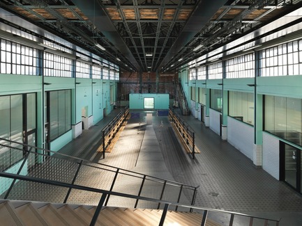 Dossier de presse | 972-05 - Communiqué de presse | 9-9 bisConversion du site de la mine en équipement culturel - Hérault Arnod architectures - Architecture institutionnelle - La salle des pendus - Crédit photo : André Morin