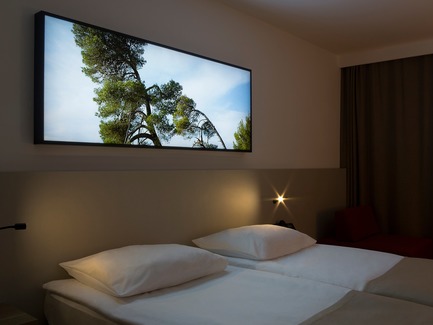 Dossier de presse | 3141-01 - Communiqué de presse | Forest of Eden - SofijaSilvia - Art -  Project title: Forest of Eden<br>Lightbox by artist: SofijaSilvia<br>Hotel Eden, Rovinj, Croatia  - Crédit photo : SofijaSilvia