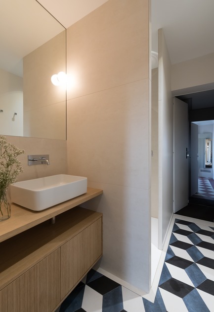 Press kit | 2180-02 - Press release | Mansion "L’hôtel de Bethmann" - Martins | Afonso atelier de design - Residential Interior Design - Bathroom - Photo credit: Mickaël Martins Afonso