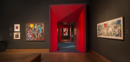 Dossier de presse | 673-19 - Communiqué de presse | Dévoilement des lauréats de la 11e édition des GRANDS PRIX DU DESIGN - Agence PID - Concours - PRIX EXPOSITION<br>Scénographie de l’exposition Chagall : couleur et musique<br>MENKÈS SHOONER DAGENAIS LETOURNEUX Architectes<br> - Crédit photo :  DFarley 