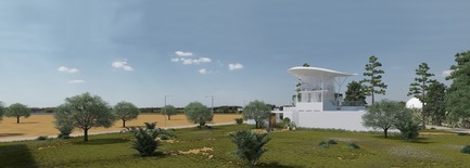 Dossier de presse | 1136-07 - Communiqué de presse | L'Agora Rurale de Sarah Mag Toumi de Bir Sallah(El Hencha), Tunisie - Philippe Barriere Collective Tn (PB+Co) - Architecture commerciale -     Internet Café-Restaurant (Espace rural polyvalent: mariage, rencontres sociales, culturelles et publiques, espace de conférence (rez-de-chaussée) etc ...)<br>Rénovation&nbsp;et agrandissement&nbsp;d'un Abattoir existant&nbsp; (les mur et le batiment sont conservés).<br>La partie supérieure du café domine le paysage. La partie la plus privée est protégée par des murs<br><br>Total surface: 866 m2) <br>Café/restaurant&nbsp;&nbsp;2 étages avec RDC (627 m2 )- <br>Services: 129 m2 <br>Jardins privés ombragés : 401 m2&nbsp;     - Crédit photo :  Yosri Boukadida