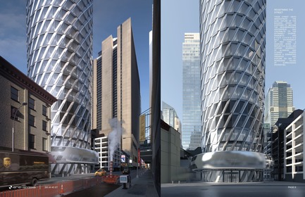 Press kit | 3158-01 - Press release | 265 West 45th Street - RB Systems - Commercial Architecture - Redefining the street<br> - Photo credit: RB Systems<br>