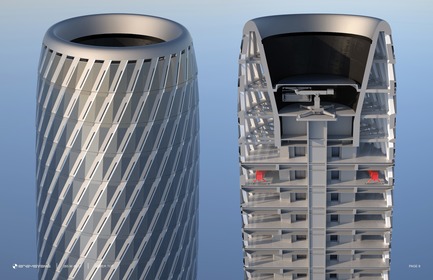 Press kit | 3158-01 - Press release | 265 West 45th Street - RB Systems - Commercial Architecture - Top of tower<br> - Photo credit: RB Systems<br>