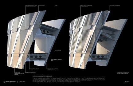 Press kit | 3158-01 - Press release | 265 West 45th Street - RB Systems - Commercial Architecture - Curtain wall vignette renderings<br> - Photo credit: RB Systems<br>