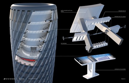 Press kit | 3158-01 - Press release | 265 West 45th Street - RB Systems - Commercial Architecture - Observation deck details<br> - Photo credit: RB Systems<br>
