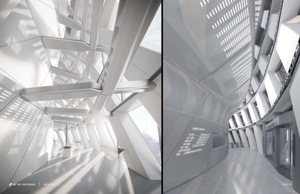 Press kit | 3158-01 - Press release | 265 West 45th Street - RB Systems - Commercial Architecture - Entrance lobby &amp; observation deck <br> - Photo credit: RB Systems<br>