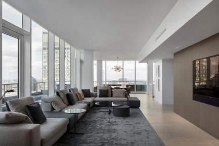 Dossier de presse | 625-16 - Communiqué de presse | Belvédère - Desjardins Bherer - Design d’intérieur résidentiel - Belvédère - salon - Crédit photo : Adrien Williams