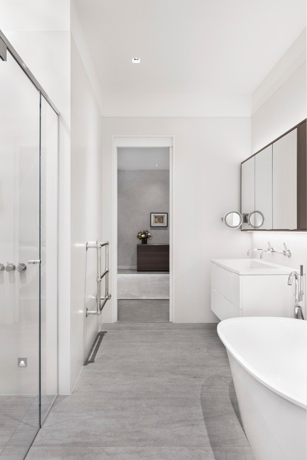 Press kit | 625-17 - Press release | Open Plan - Desjardins Bherer - Residential Interior Design - Open Plan - master bathroom - Photo credit: Adrien Williams