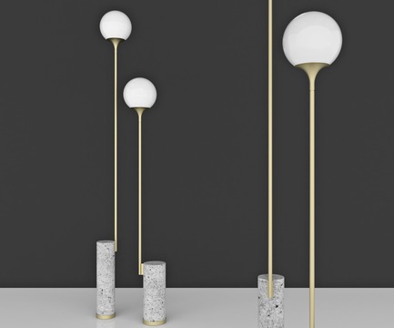 Dossier de presse | 3267-01 - Communiqué de presse | Manfredi Style Presents "Aesthetic Visions" for Fuorisalone, Milano Design Week 2018 - Manfredi Style - Évènement + Exposition - Ion Floor Lamps by Caroline Ficker&nbsp; - Crédit photo : Image Courtesy of Caroline Ficker (Brazil)