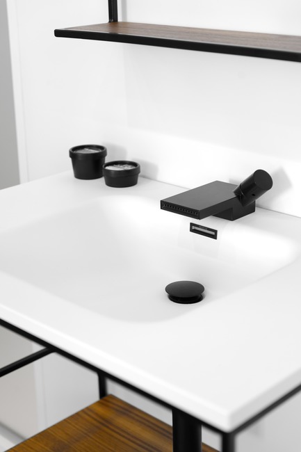 Press kit | 2342-03 - Press release | WETSTYLE Reveals C2; New Vanity and Accessories Collection - WETSTYLE - Product - Element Collection washbasin - Photo credit: WETSTYLE