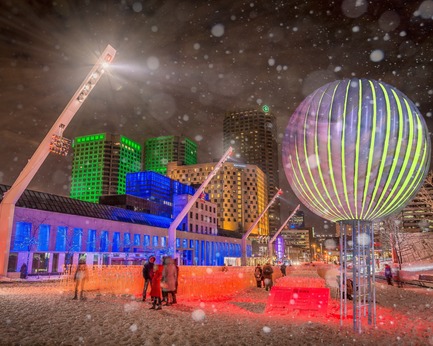 Press kit | 974-10 - Press release | Architecture and Community Commitment: A Tale of Aluminum - Five Competition Finalists Unveiled - Alcoa Canada Primary Products Group - Competition - Lollypop: An emergency or leisure shelter concept for winter - Photo credit: Provencher Roy