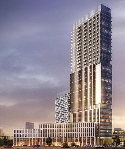 Dossier de presse | 3258-01 - Communiqué de presse | John Portman & Associates Awarded with Greenland Dian Lake International Health Town Phase 1-2 Project in Kunming, China - John Portman & Associates - Architecture résidentielle - Crédit photo : John Portman &amp; Associates