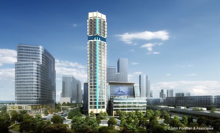 Dossier de presse | 3258-02 - Communiqué de presse | John Portman & Associates Designs Iconic Landmark for Shenzhen, China - John Portman & Associates - Architecture commerciale - Crédit photo : John Portman &amp; Associates