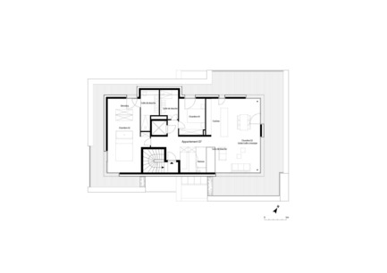 Dossier de presse | 1018-02 - Communiqué de presse | Immeuble à 7 appartements - Metaform architectes - Design d’intérieur résidentiel