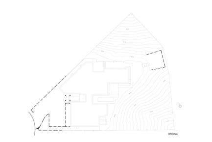 Press kit | 2933-01 - Press release | Residence Overlooking Mulholland Drive - Heusch Inc. - Residential Architecture - Existing Plan - Photo credit: Heusch Inc