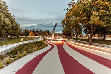 Dossier de presse | 2366-02 - Communiqué de presse | Un graphisme fort pour le parc Guido-Nincheri à Montréal - civiliti - Design urbain - Crédit photo : Stéphane Najman