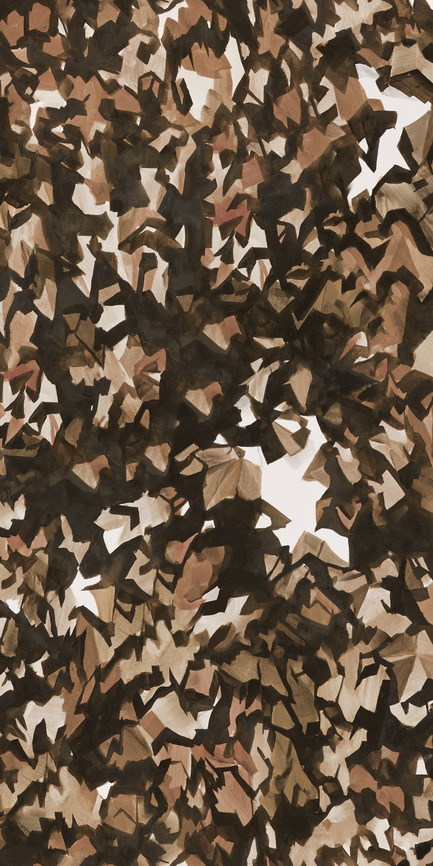 Dossier de presse | 3279-02 - Communiqué de presse | FEATHR Launches New Wallpaper Collection Featuring the Remarkable Landscape Paintings of Tamara Piilola - FEATHR - Design d’intérieur résidentiel - The Most Beautiful Things Hide wallpaper in Autumn (detail) - Crédit photo : Tamara Piilola/FEATHR.com