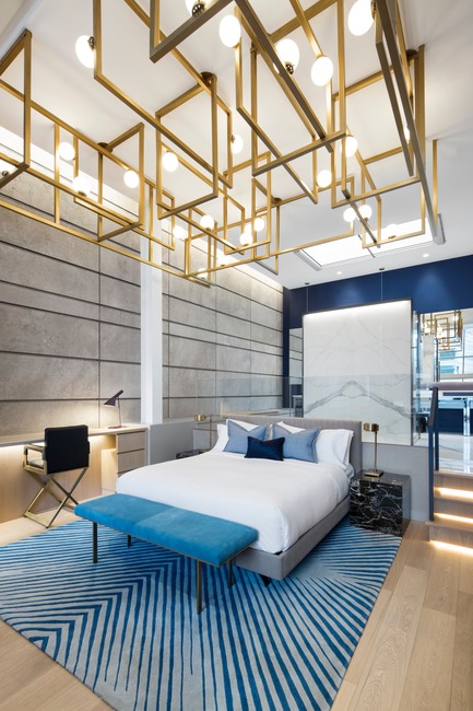 Press kit | 1303-07 - Press release | The New Extreme WOW Suites at the W Montréal Are Officially Launched - Sid Lee Architecture - Commercial Interior Design - Extreme WOW Suites 1001&nbsp;- W Montréal&nbsp; - Photo credit: Stéphane Brügger