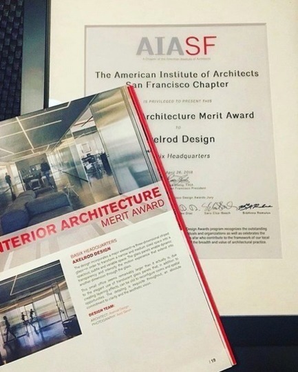 Dossier de presse | 2949-05 - Communiqué de presse | Basix HQ Wins AIA SF Award2018 - Axelrod Design - Design d’intérieur commercial -      2018 AIA SF Interior Architecture Merit Award - Basix HQ by Axelrod Design<br>   - Crédit photo : Irit Axelrod<br>