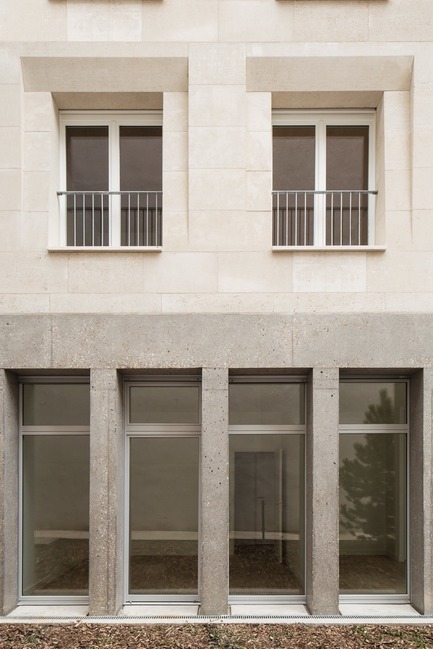 Dossier de presse | 3378-01 - Communiqué de presse | Social Housing Units in Massive Stone - Barrault Pressacco architectes - Architecture résidentielle - Barrault Pressacco - Oberkampf - Crédit photo : (c)Giaime-Meloni
