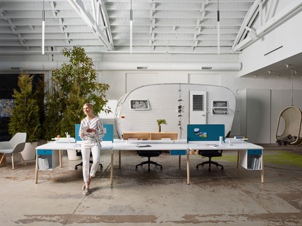 Dossier de presse | 1867-03 - Communiqué de presse | Un nouveau regroupement de distributeurs de mobilier de bureau est né - EMBLM - Design d’intérieur commercial -  Nouveauté Neocon 2018 Rockit de Inscape, concu par David Gerson<br>Inscape&nbsp;est un partenaire de EMBLM - Crédit photo :  Inscape