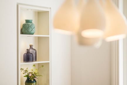 Dossier de presse | 1701-04 - Communiqué de presse | Victorian Townhouse, Highgate, London - LLI Design - Design d’intérieur résidentiel - Master Suite - Alcove / Pendant Detail - Crédit photo : Photography / Styling : Rick Mccullagh / LLI Design