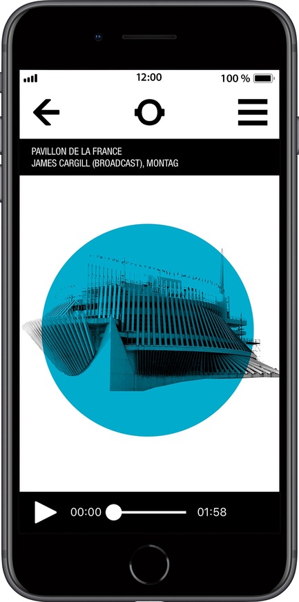 Dossier de presse | 2390-01 - Communiqué de presse | Portrait Sonore lance sa nouvelle application gratuite sur l’art, l’histoire et l’architecture - Portrait Sonore - Design multimédia - Capture d'écran de l'application Portrait Sonore, section musique de la page du menu. - Crédit photo : ©&nbsp;Portrait Sonore, 2018