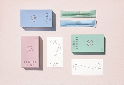 Press kit | 2048-04 - Press release | Core77 Design Awards Announce Their 2018 Honorees - Core77 Design Awards - Competition - Fèmme, designed by Pearlfisher for Yoai, wins this year's Packaging Professional award, a line of packaging for the Chinese market, which is a stigmatized cultural taboo in China.&nbsp;Fèmme was designed to inject confidence and positivity into the traditionally apologetic category to empower "the woman within".&nbsp;  - Photo credit: Pearlfisher