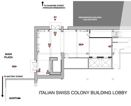 Press kit | 1771-02 - Press release | The Italian Swiss Colony Building Lobby Receives AIA SF Award - jones | haydu - Commercial Architecture - Floor Plan - Photo credit: jones | haydu