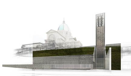 Dossier de presse | 865-33 - Communiqué de presse | Un deuxième prix prestigieux reconnaissant l’excellence de la conceptualisation architecturale à l’Oratoire Saint-Joseph du Mont-Royal - Lemay - Concours - Pavillon d’accueil et carillon -&nbsp;Oratoire Saint-Joseph du Mont-Royal&nbsp; - Crédit photo : Lemay&nbsp;