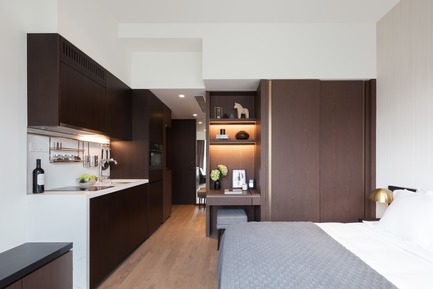 Dossier de presse | 2317-02 - Communiqué de presse | Make Completes High Rise Luxury Residential Tower in Wan Chai - Make Architects - Architecture résidentielle - Studio apartment - Crédit photo : John Madden