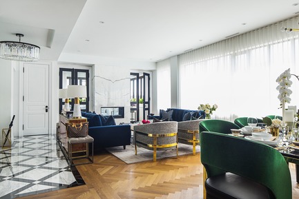 Dossier de presse | 2185-04 - Communiqué de presse | Home in Little Italy - Audax - Design d’intérieur résidentiel -   View of open concept living and dining space<p class="MsoNormal"></p> - Crédit photo : Erik Rotter