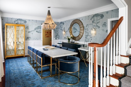 Press kit | 2147-02 - Press release | Mountain Lakes Residence - KNOF design - Residential Interior Design - Mountain Lakes Dining Room - Photo credit: Sean Litchfield