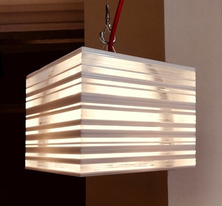 Press kit | 1895-04 - Press release | L A M P Finalists Announced for Fifth Annual International Lighting Design Competition - L A M P (Lighting Architecture Movement Project) - Lighting Design -           Cube by Petra Stanev from&nbsp;        Philadelphia, PA, USA. Balance derives from the equivalent action of opposing forces and may lean towards the precarious or the certain. Cube makes the case for the beauty of sure footed balance that can be carved from disparate elements. Through the use of light, it illustrates the complexity that can lie hidden behind a simple exterior surface.   - Photo credit:  L A M P&nbsp; 