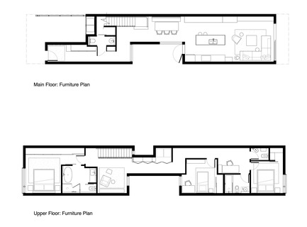 Press kit | 1876-01 - Press release | Unlikely Vancouver Lot Spurs Innovative House Design by Falken Reynolds Interiors - Falken Reynolds Interiors - Residential Interior Design - Floor Plan - Photo credit: Falken Reynolds