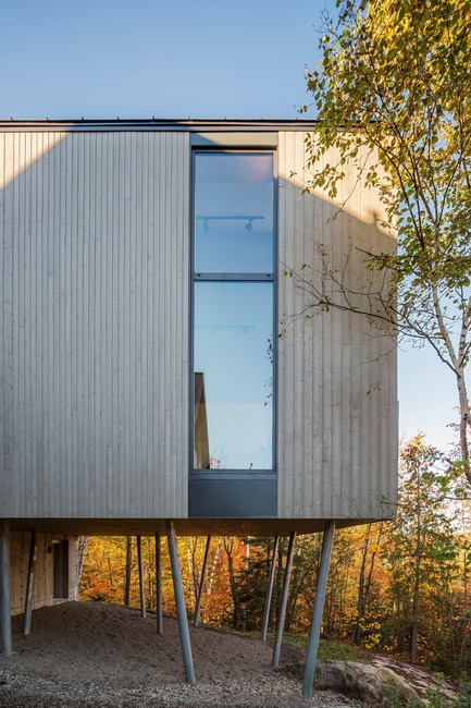 Press kit | 880-13 - Press release | Workshop on a Cliff - MU Architecture - Residential Architecture - Photo credit: Ulysse Lemerise Bouchard
