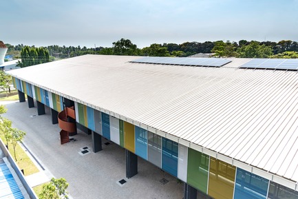 Press kit | 2605-02 - Press release | JPDA Makes History With Certification of First Passive House Building In South Asia - Jordan Parnass Digital Architecture - Commercial Architecture - Roof with Solar Panels - Photo credit:  Jordan Parnass Digital Architecture 