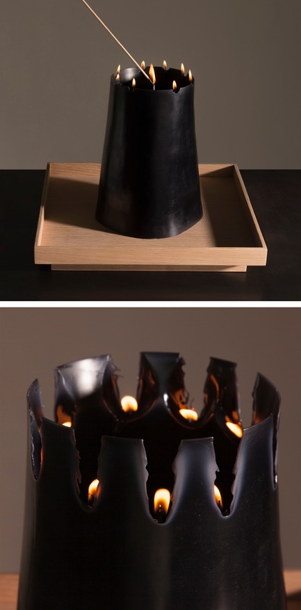 Dossier de presse | 2757-06 - Communiqué de presse | UMÉ Studio Unveils New Limited Edition Items - UMÉ STUDIO - Produit - The&nbsp;stages of the Candle Pit as it burns.&nbsp; - Crédit photo : William Boice