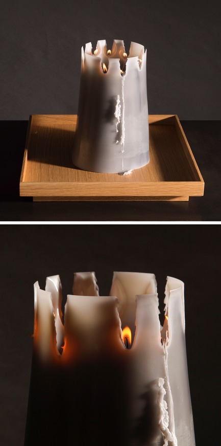 Dossier de presse | 2757-06 - Communiqué de presse | UMÉ Studio Unveils New Limited Edition Items - UMÉ STUDIO - Produit - The&nbsp;stages of the Candle Pit as it burns.&nbsp;<br> - Crédit photo : William Boice