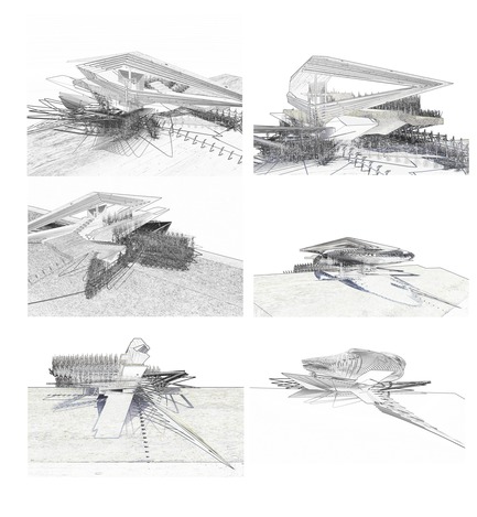 Press kit | 2121-10 - Press release | Sustainable Hemp and Medical Cannabis Farm - Margot Krasojević Architects - Industrial Architecture - Diagrams of zoned building elements - Photo credit: Margot Krasojević