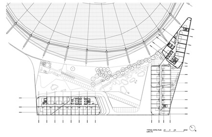 Dossier de presse | 1317-06 - Communiqué de presse | Une oasis urbaine au cœur du quartier du divertissement à Vancouver - ACDF Architecture + Architecture49 + IBI Group - Architecture commerciale -  PARQ Level 8 to 14 - Hotel rooms  - Crédit photo : ACDF Architecture