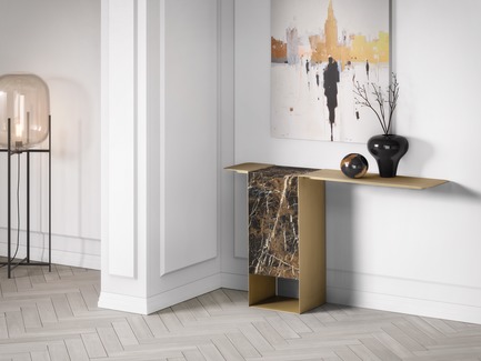 Dossier de presse | 2253-08 - Communiqué de presse | The Best of Portugal: Associative Design Presents a Curated Collection of Artistic Portuguese Design at Downtown Design 2018 - Associative Design - Évènement + Exposition - Associative Design_OIA_Master Console_Stand A13 - Crédit photo : OIA