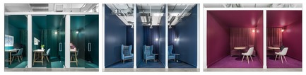 Press kit | 1152-10 - Press release | Micro-City for Creatives - By LumiGroup and Imperatori Design - Commercial Interior Design - Telephone booths, enclaves and confidential areas - Photo credit: Stéphane Brügger