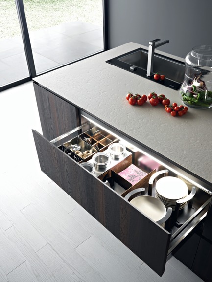 Press kit | 1045-01 - Press release | Cesar kitchens now have their point of sale in Montreal - Pure Cuisines + mobilier européens - Industrial Design - ELLE - Photo credit: Pure Cuisines