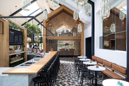 Dossier de presse | 661-52 - Communiqué de presse | INSIDE World Festival of Interiors Announces Day TwoWinners from RAI Amsterdam - Inside World Festival of Interiors - Concours - Bars &amp; Restaurant Winners: Harrison Urby – Entrance Café by Concrete - Crédit photo : Concrete