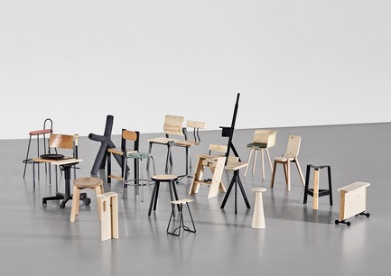 Dossier de presse | 2704-04 - Communiqué de presse | Pure Talents Contest 2019: 26 Forward-Looking Product Ideas at imm cologne and LivingKitchen - imm cologne 2019, Koelnmesse GmbH - Design d’intérieur résidentiel - 21 ways to be seated: the Physical Sketchbook by Mu Hau Kao is based on his explorative research into what constitutes good seating in different contexts. The result was 21 prototypes that add up to a wide-ranging collection of seating options. - Crédit photo : Mu Hau Kao; Koelnmesse