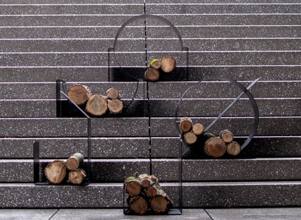 Dossier de presse | 673-21 - Communiqué de presse | Et les lauréats sont ! GRANDS PRIX DU DESIGN 12e édition - Agence PID - Concours -  Design Industriel Prix objet et accessoire	<br>Collection de supports à bûches	<br>avecunaccent<br>  - Crédit photo : Laurie Illan