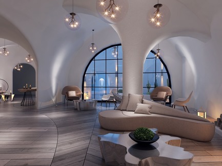 Dossier de presse | 673-21 - Communiqué de presse | Et les lauréats sont ! GRANDS PRIX DU DESIGN 12e édition - Agence PID - Concours - Mention Hôtel<br>Dali Utopia·Pine&amp;Cloud<br>Jie Na - Crédit photo : APDC