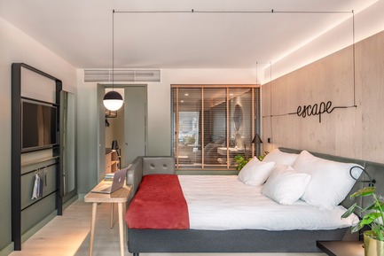 Dossier de presse | 1472-01 - Communiqué de presse | Hotel Norge by Scandic - Concrete Amsterdam - Design d’intérieur commercial - Room - Crédit photo : Wouter van der Sar&nbsp;